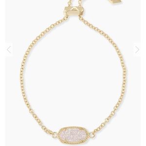 Kendra Scott elaina bracelet, gold and drusy